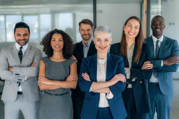 Group of photo of leadership standing together